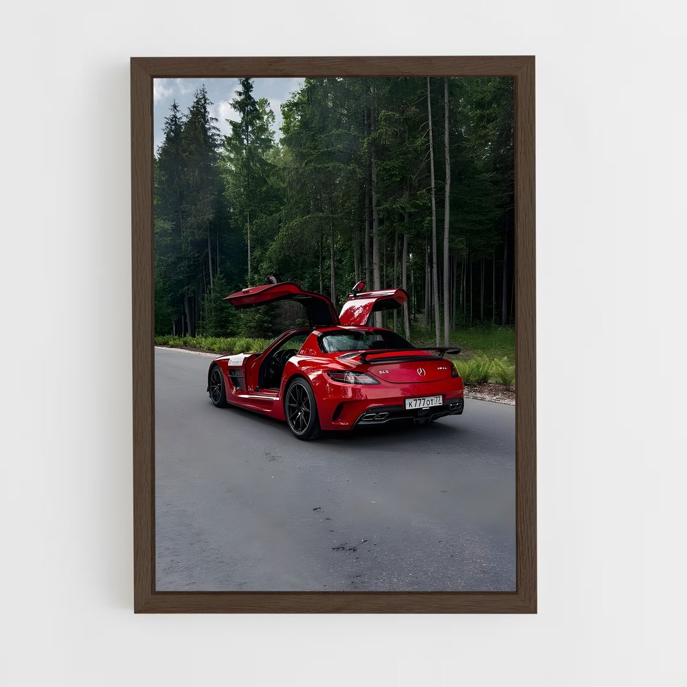 Poster impressionnant Sls amg black series – affiche Mercedes (vue 5)